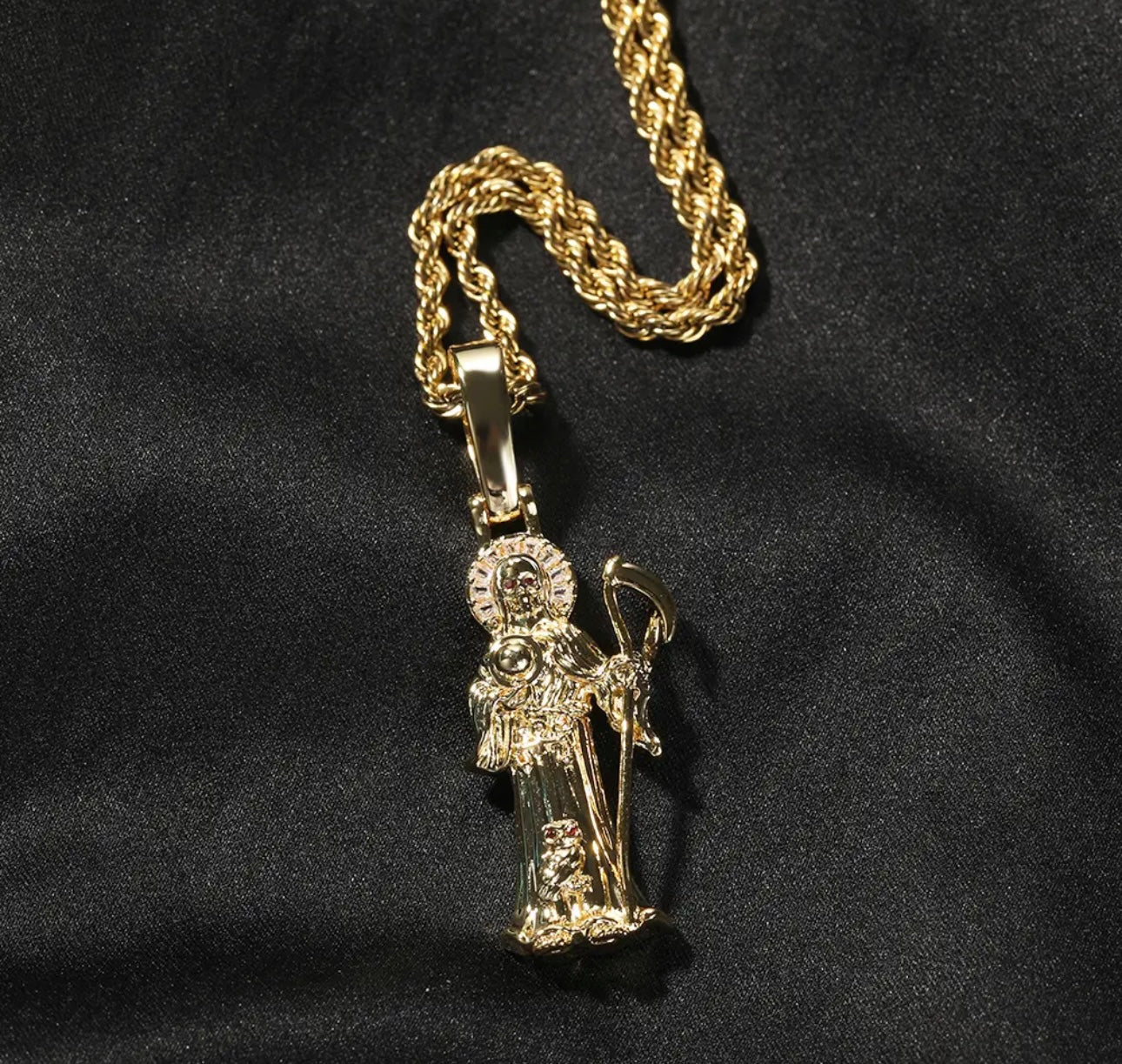 MUERTE- 5.2 cm Santa Muerte Pendant