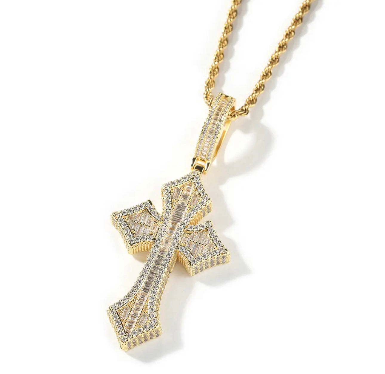CUT-A-CROSS - 7.7 cm Baguette style 3D cross