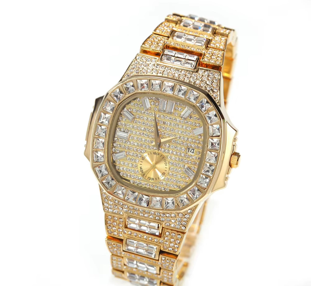 PRESIDENTIAL- 3.8 cm Icy marker only date and time watch