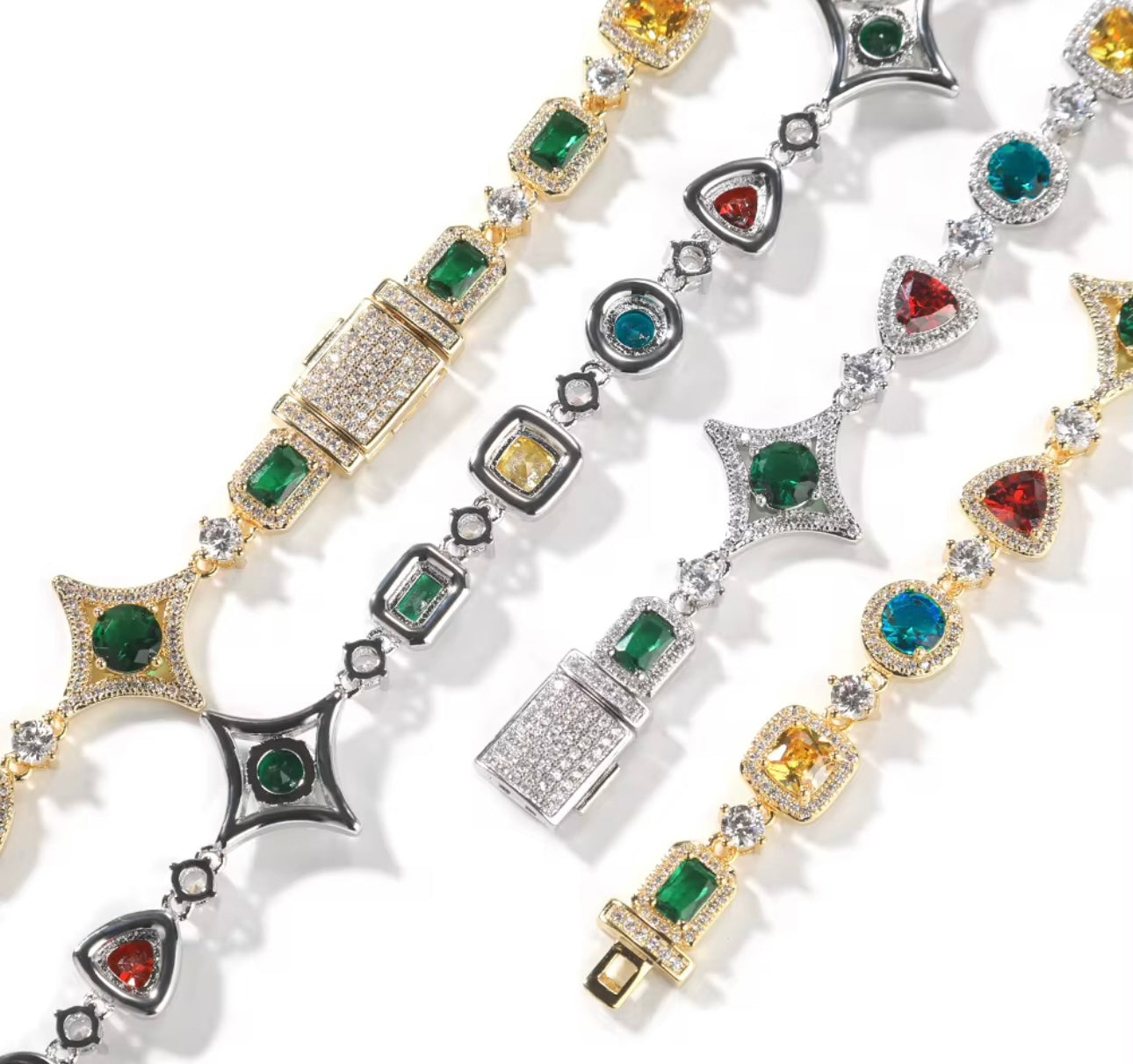 TURQUOISE BRACELET- 9.5 mm Mixed stone bracelet