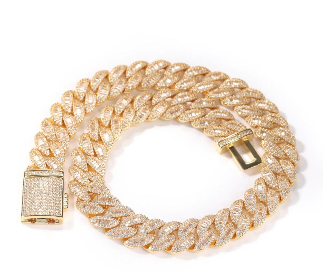 CUBANO- 16 mm Baguette Cuban link