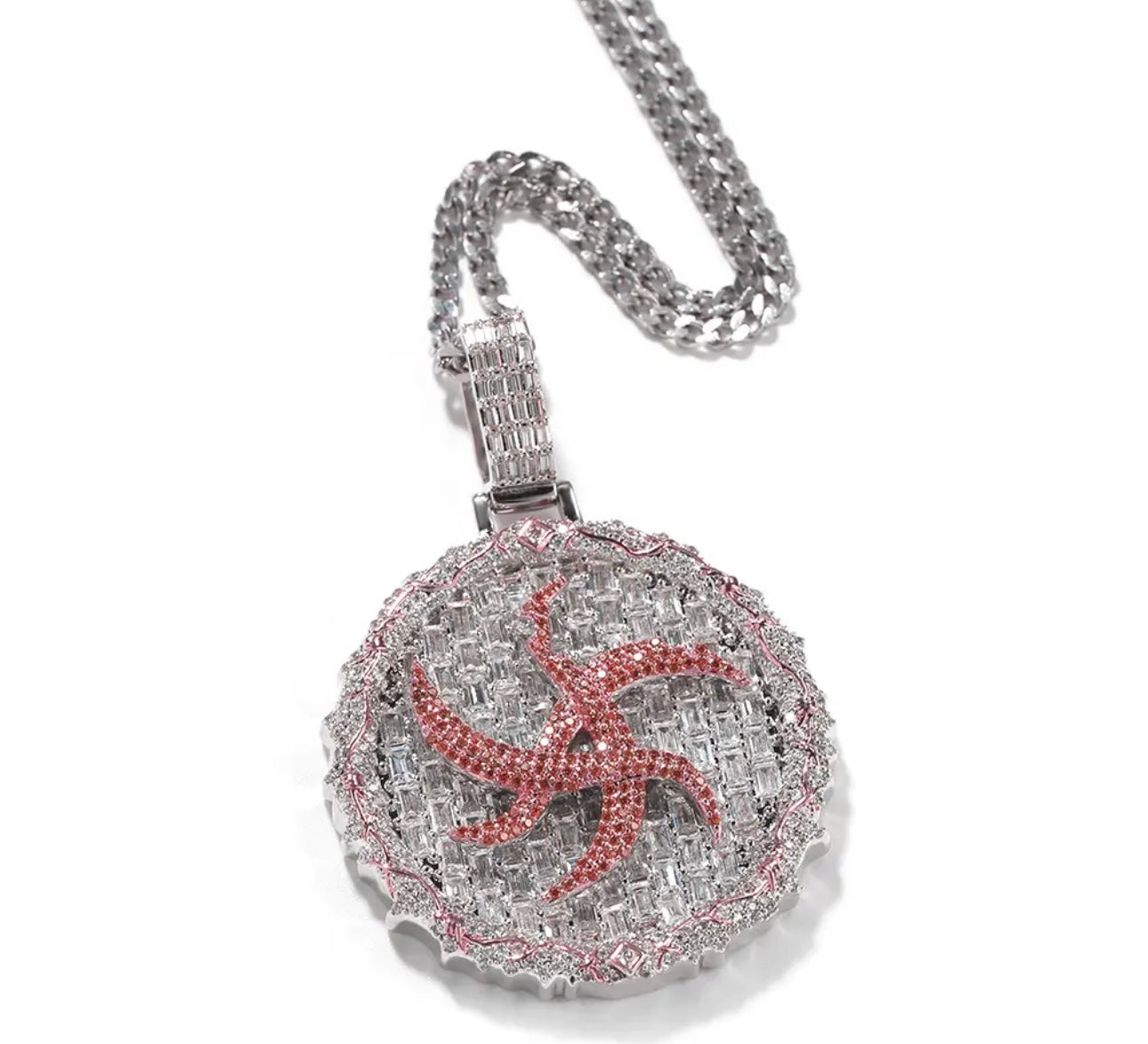 THORN- 5.6 cm Baguette disc pendant