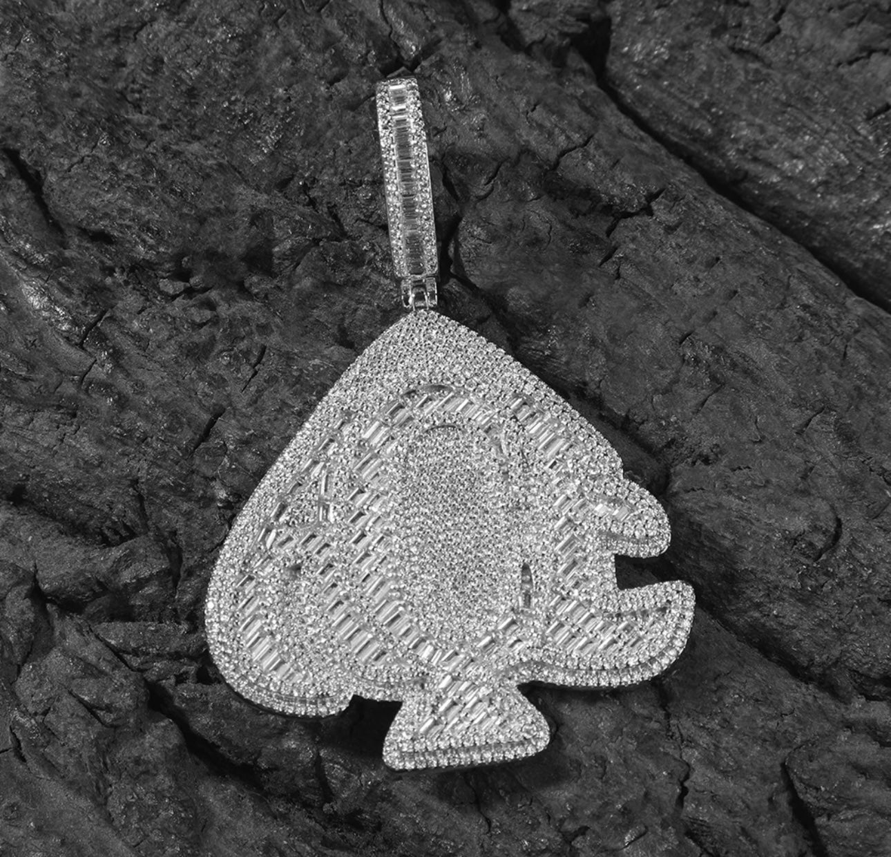 ACE OF SPADES- 7.3 cm Ace of spades pendant