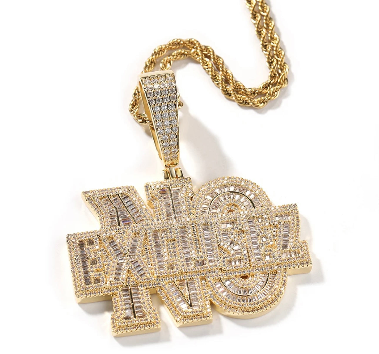 NO EXCUSES - 7.1 cm No excuses baguette pendant