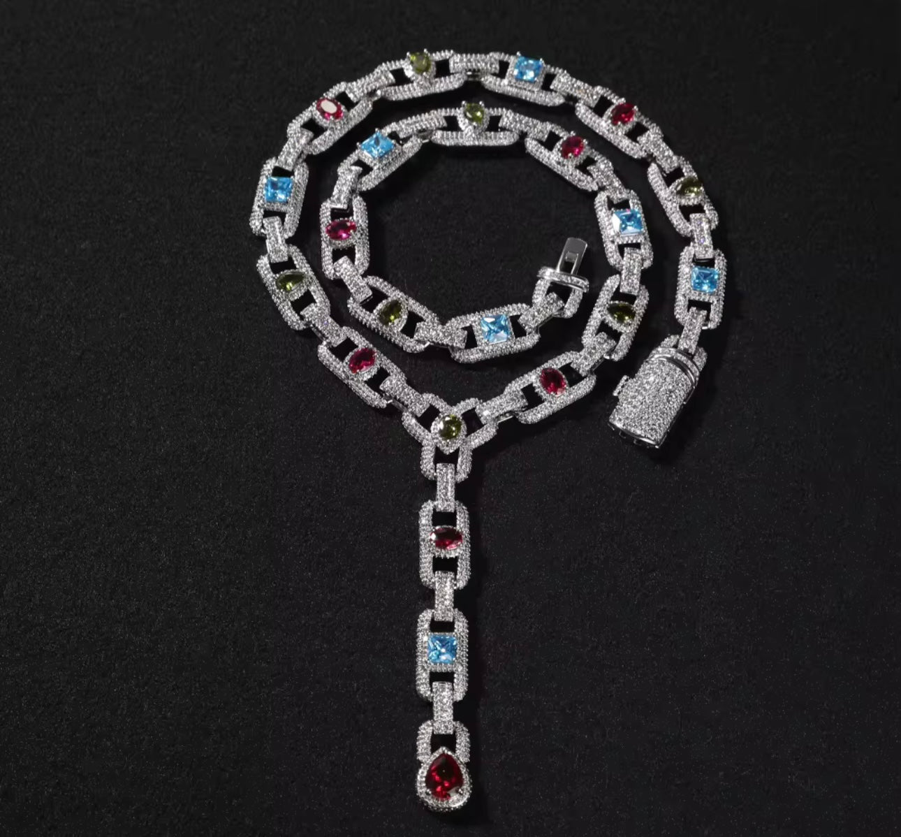 FIRE & ICE - 11 mm Icy Gemstone chain