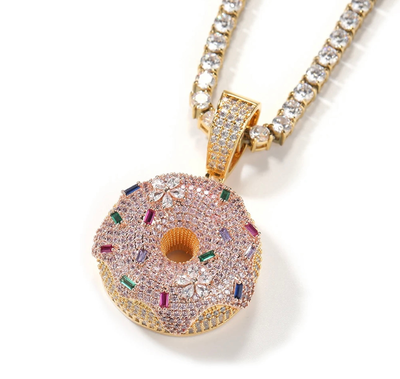 DOUGH-NUT- 5.3 cm Donut pendant