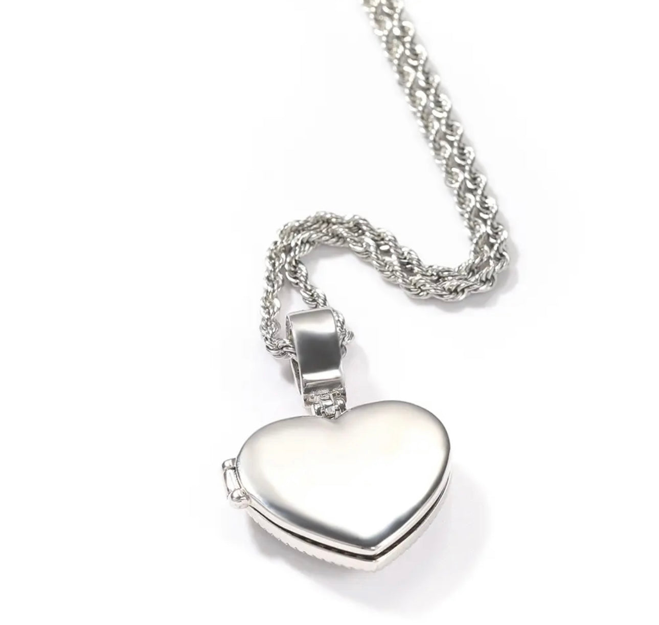 IN OUR HEARTS- 4.1 cm custom photo locket pendant