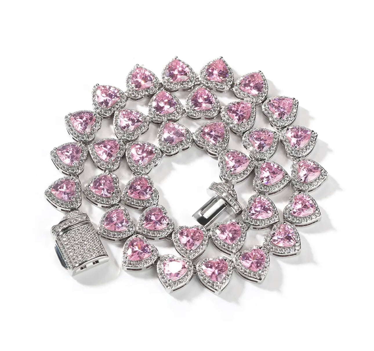 LUXURY ICE- 10 mm Heart necklace