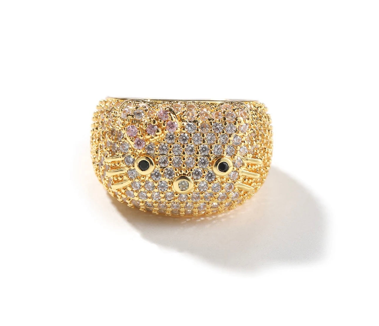 ICY KITTY RING- 15 mm Inspired Hello kitty ring