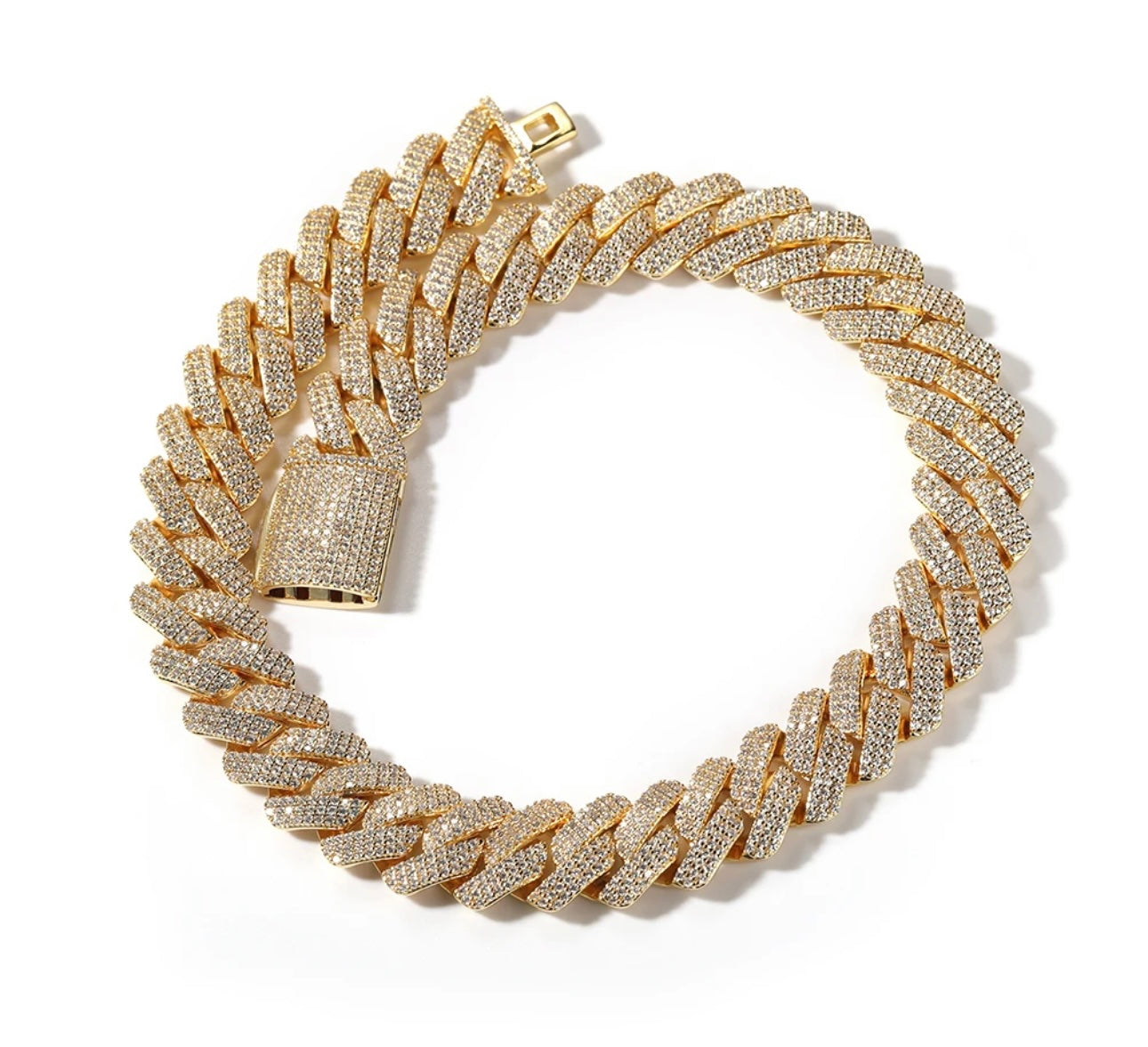 BIG LINKS- 20 mm Icy Cuban link chain