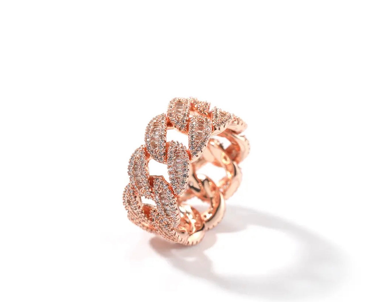 CUBANO RING- 12 mm Cuban link band ring