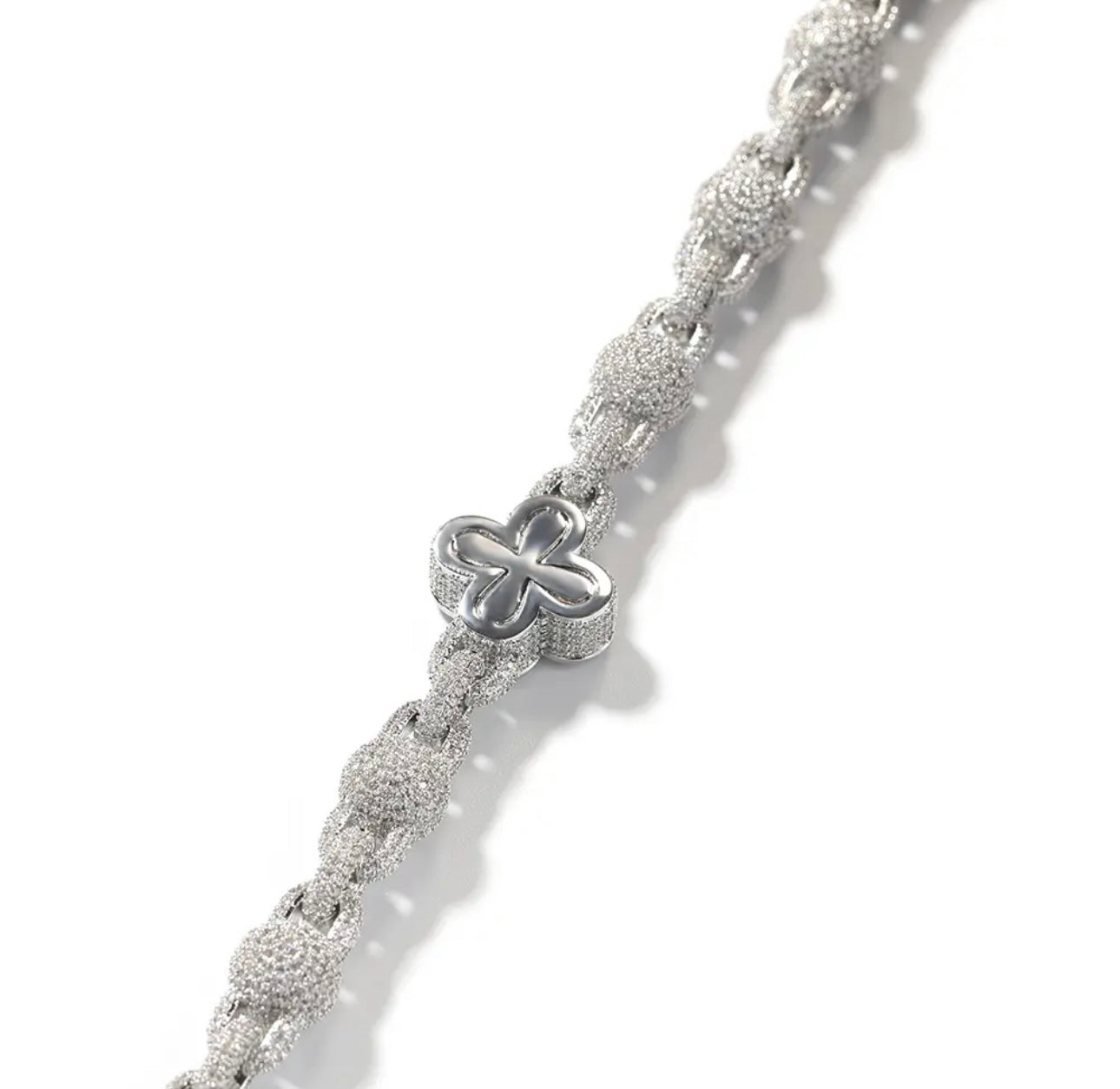 CLOVER BRACELET-18 mm Four leaf clover ball-beaded bracelet