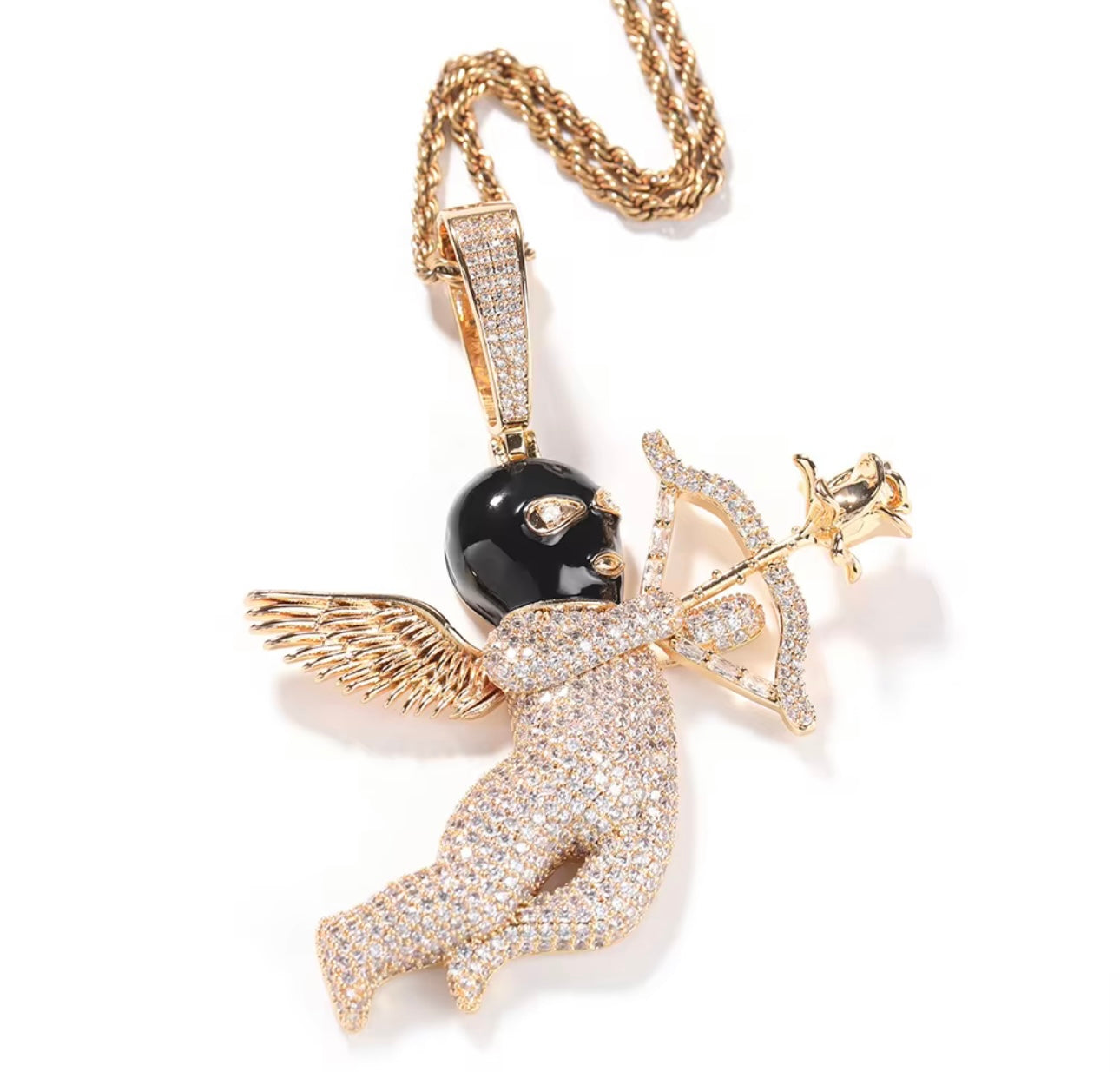 CUPID - 8.3 cm Ski mask cupid pendant