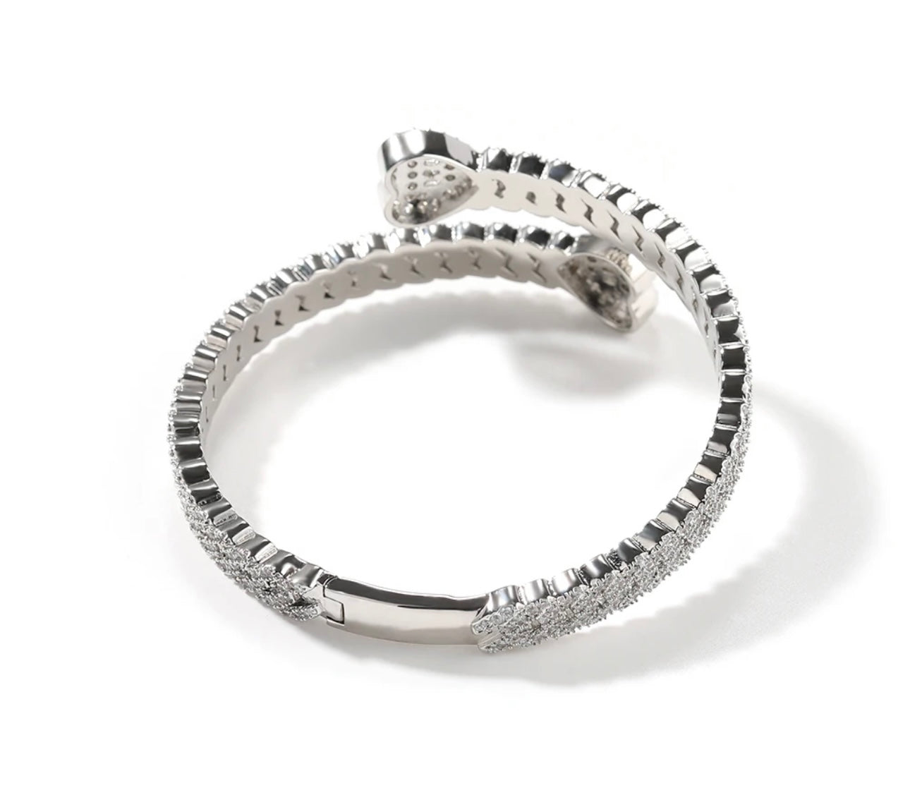 HEART CRUSHER- 12 mm Cuban link heart bangle