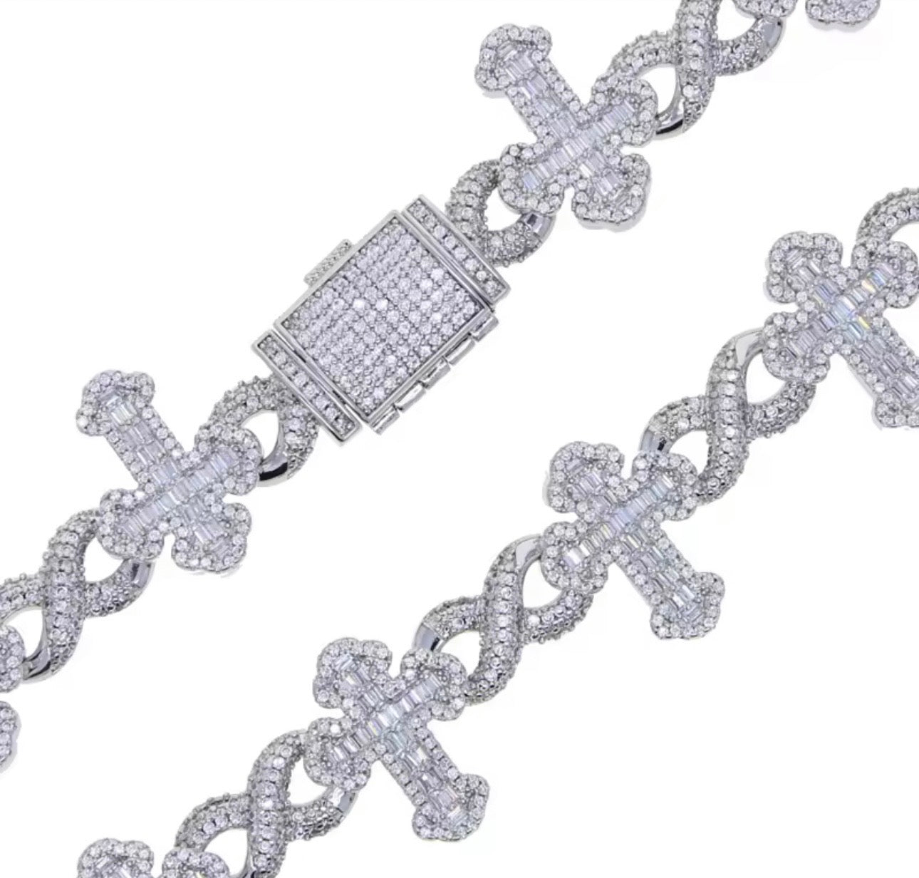 FOREVER CROSS BRACELET-Infinity link cross bracelet