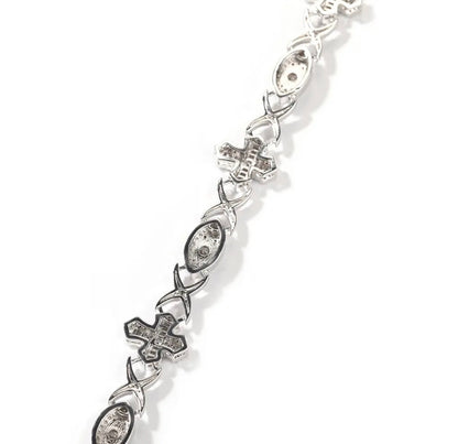 CROSS EYE BRACELET- 14 mm infinity cross eye bracelet