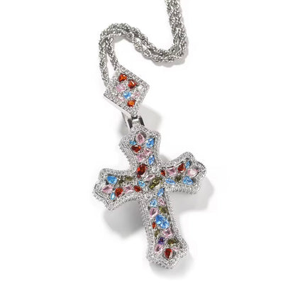 CROSS PATONCE- 8.1 cm Patonce cross pendant