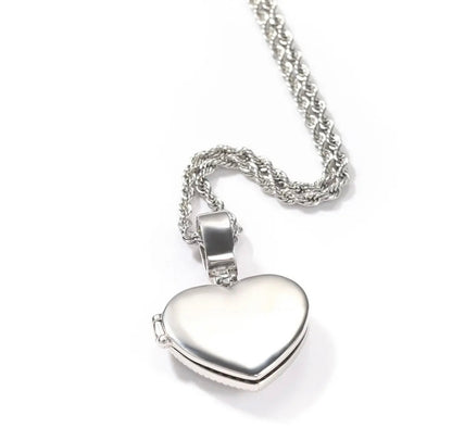 IN OUR HEARTS- 4.1 cm custom photo locket pendant