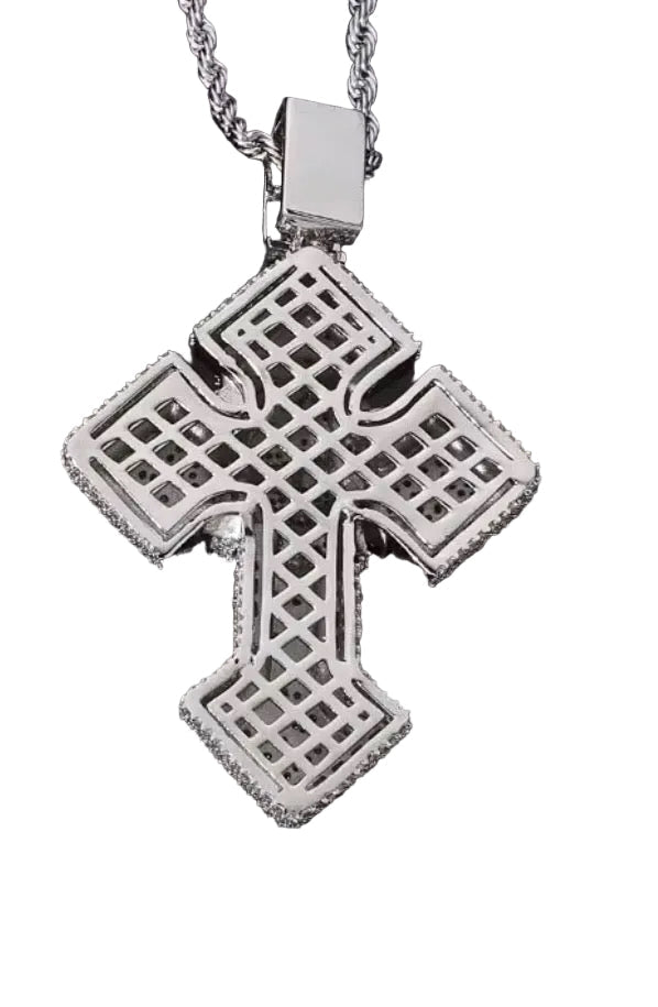 BLUEFACE- 3D Jesus head cross pendant