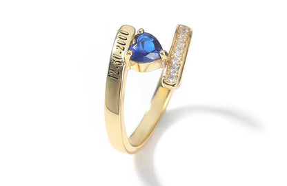 BIRTHSTONE- 26mm Personalized birthstone ring