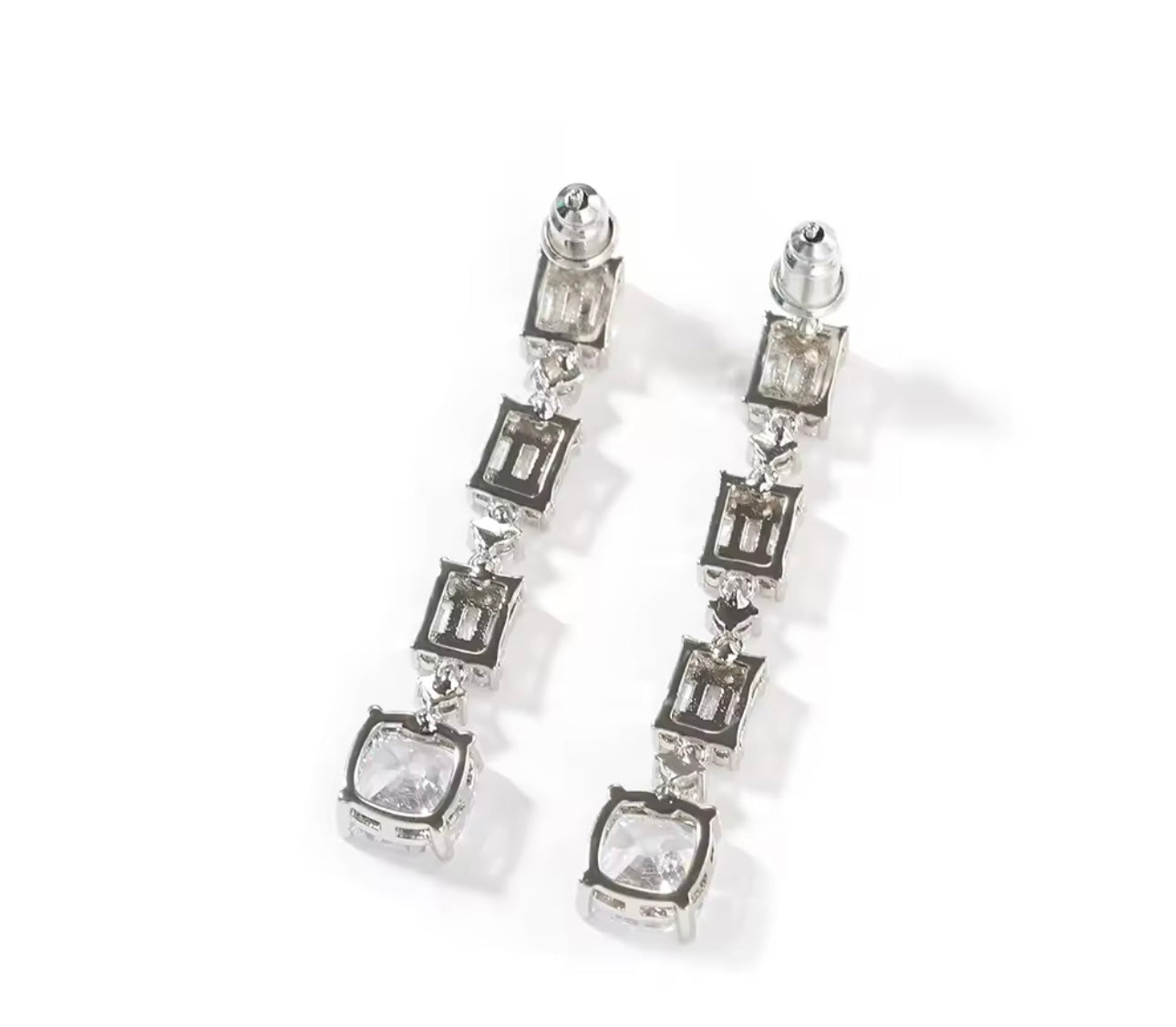 LEMON - Vintage Inspired square drop Gemstone necklace