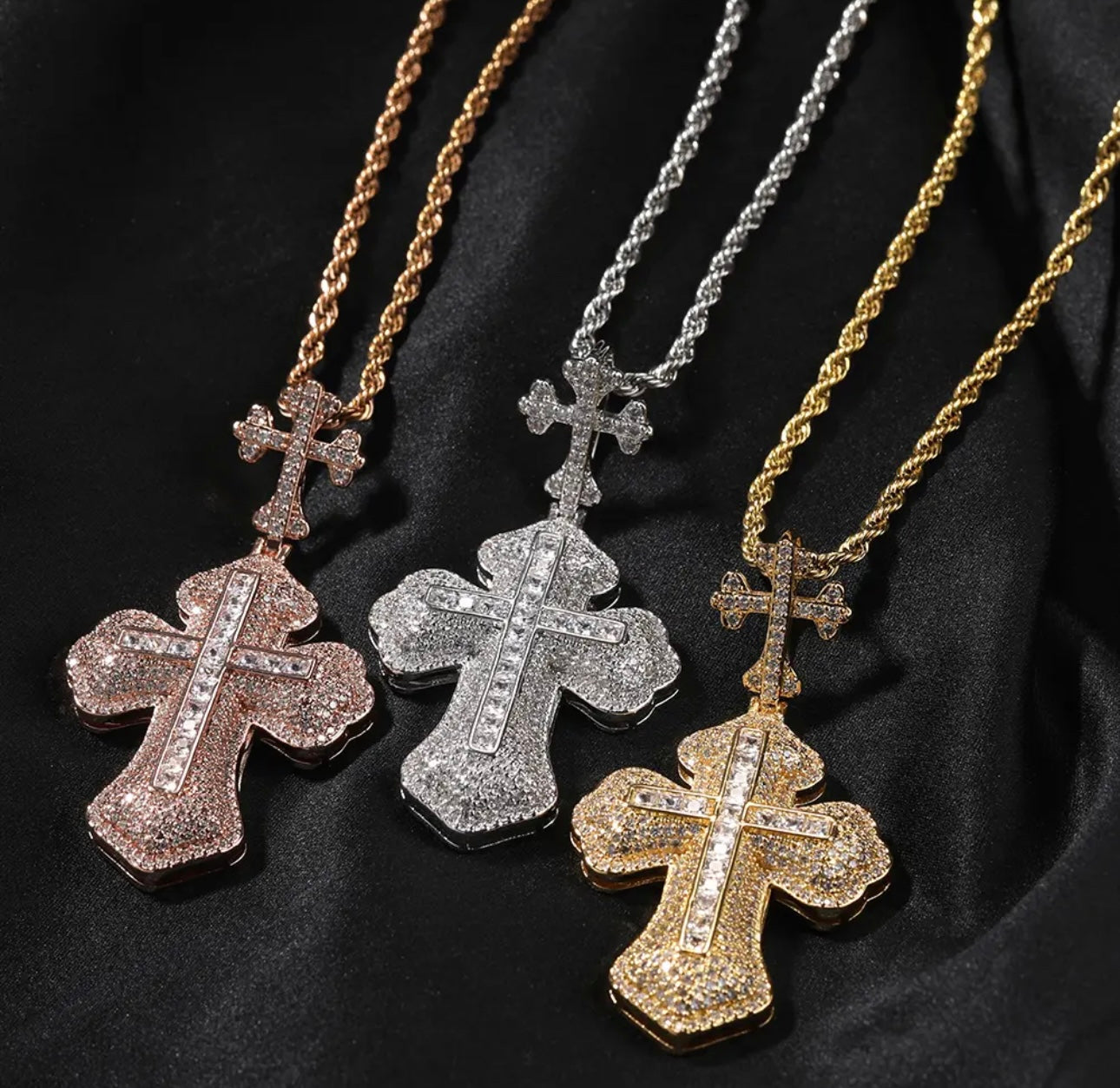 CROSS HOOK- 6.9 cm Cross hook pendant