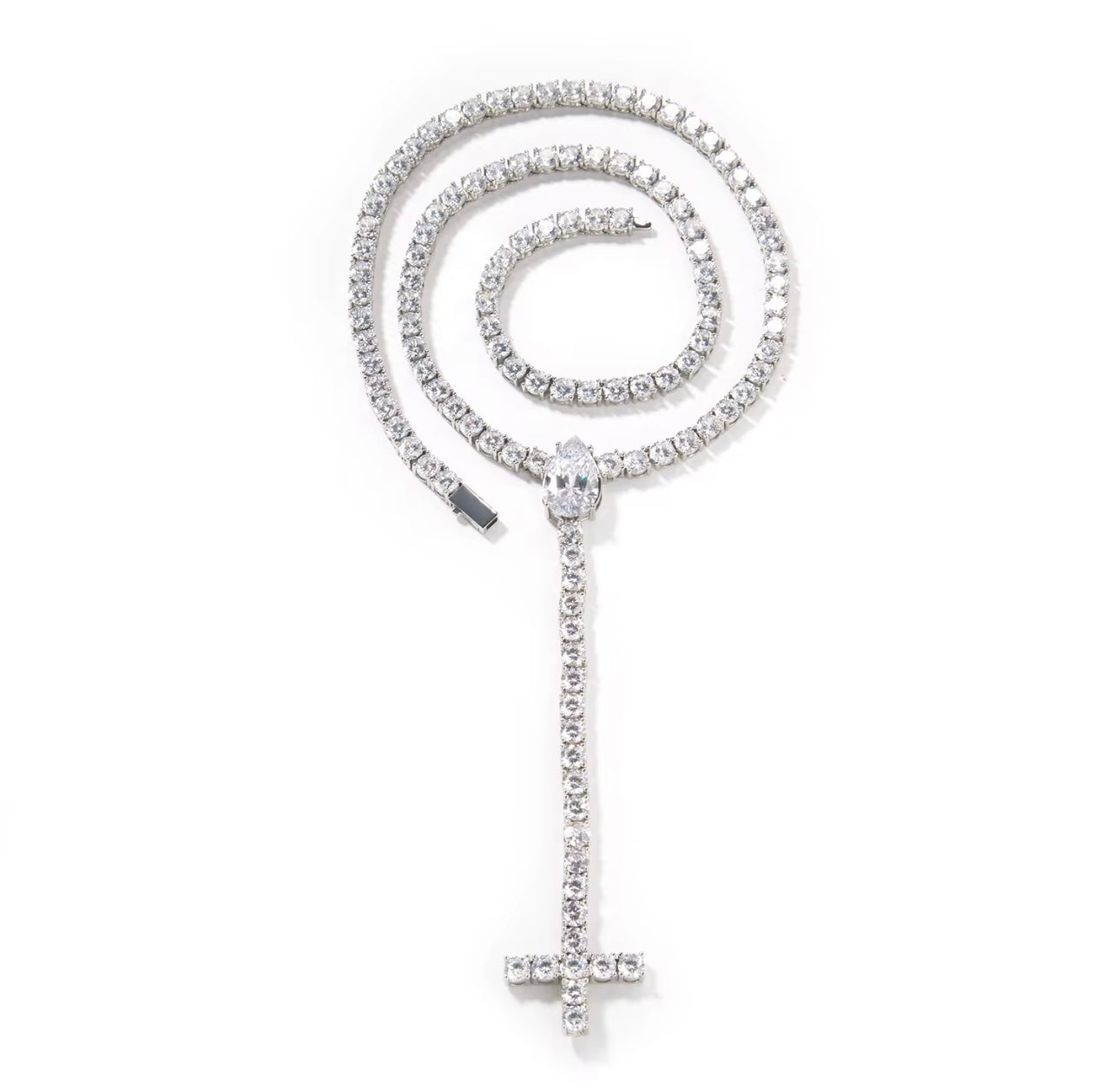 DROP DOWN - Tear drop tennis chain