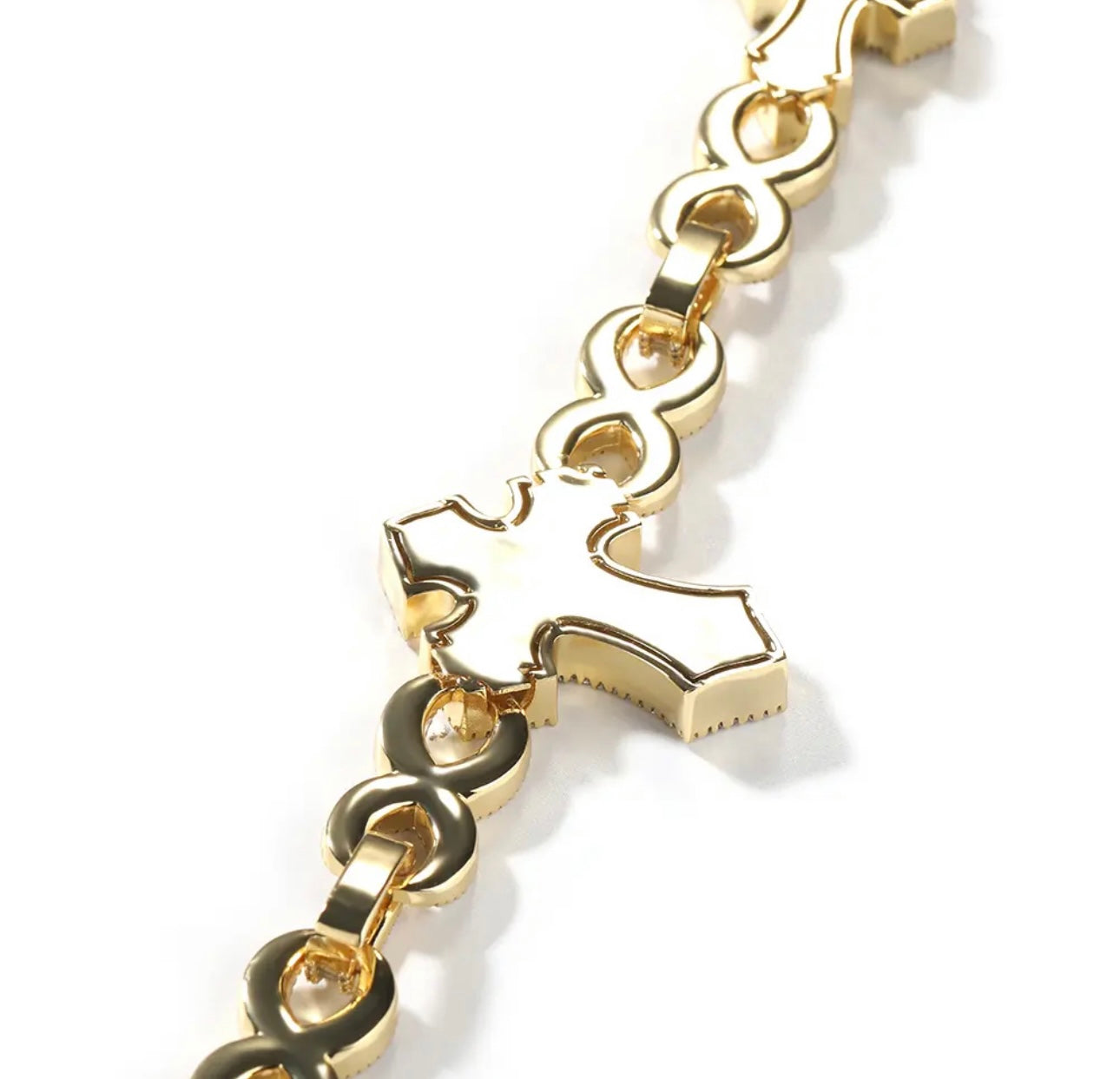 FIVE - 15 mm Infinity link cross cuban