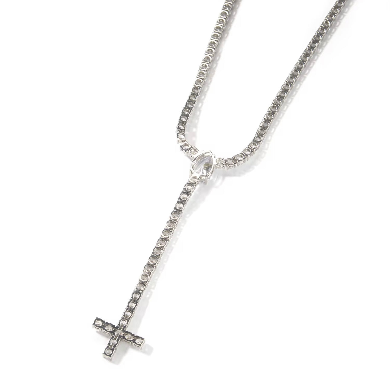 DROP DOWN - Tear drop tennis chain