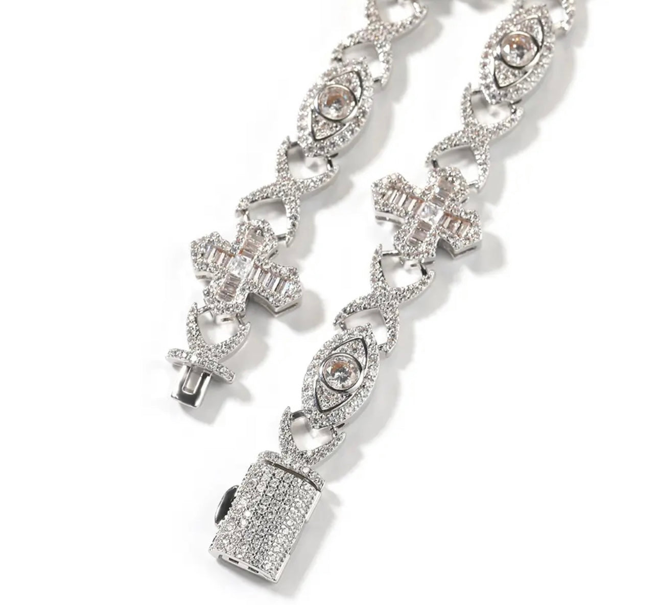 CROSS EYE BRACELET- 14 mm infinity cross eye bracelet