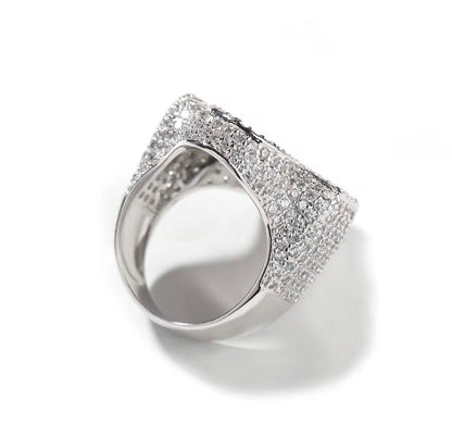 KEY OF LIFE- 33 mm Baguette Ankh ring