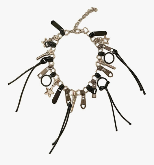 EXCLUSIVE - Multilayer zipper necklace