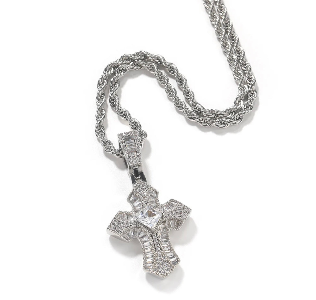 CRUX- 4.2 cm mini 3D cross pendant