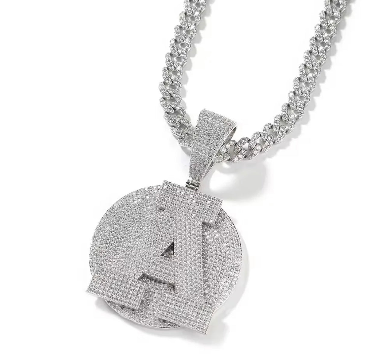 ROUNDS- 5.3 cm Custom round letter pendant