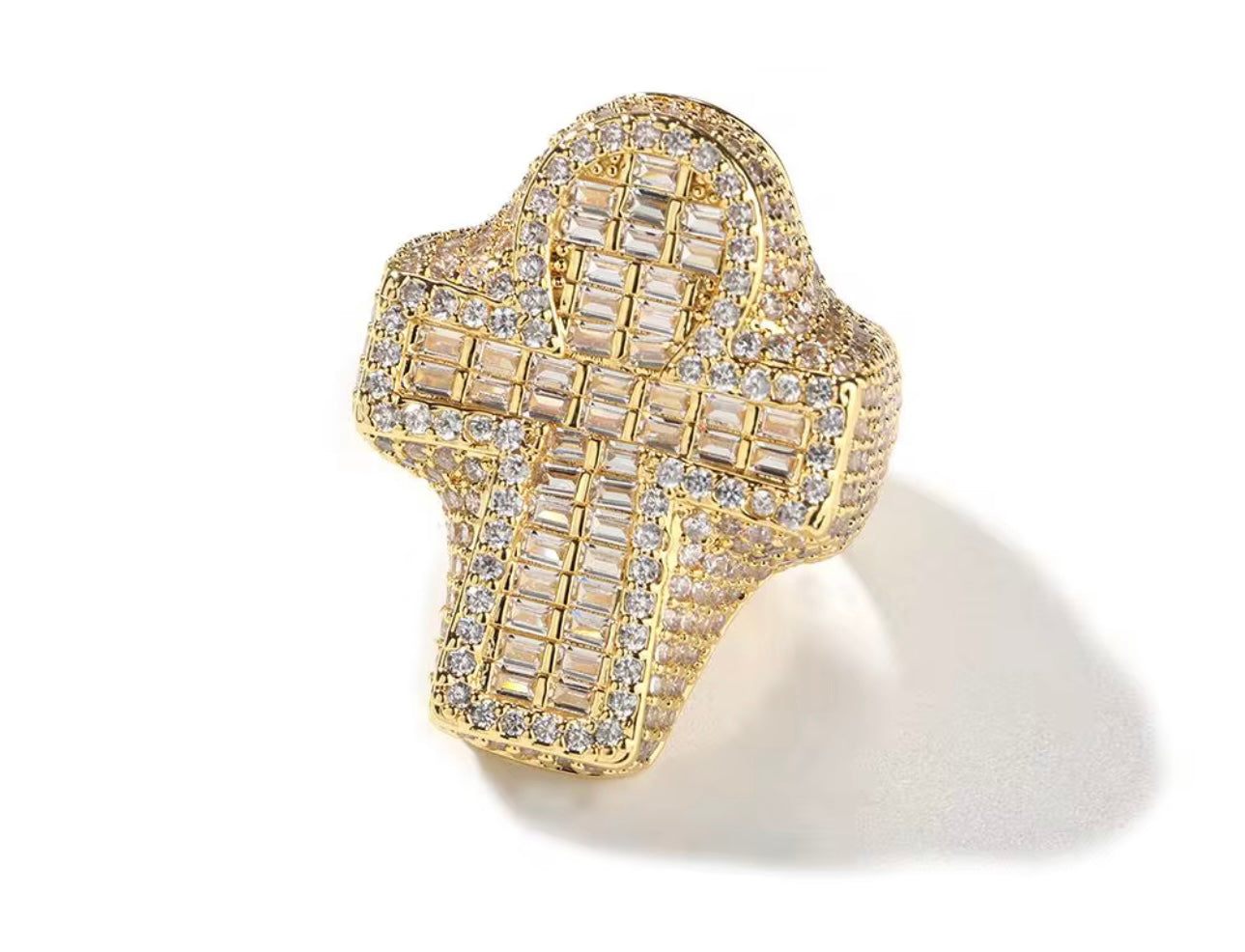 KEY OF LIFE- 33 mm Baguette Ankh ring