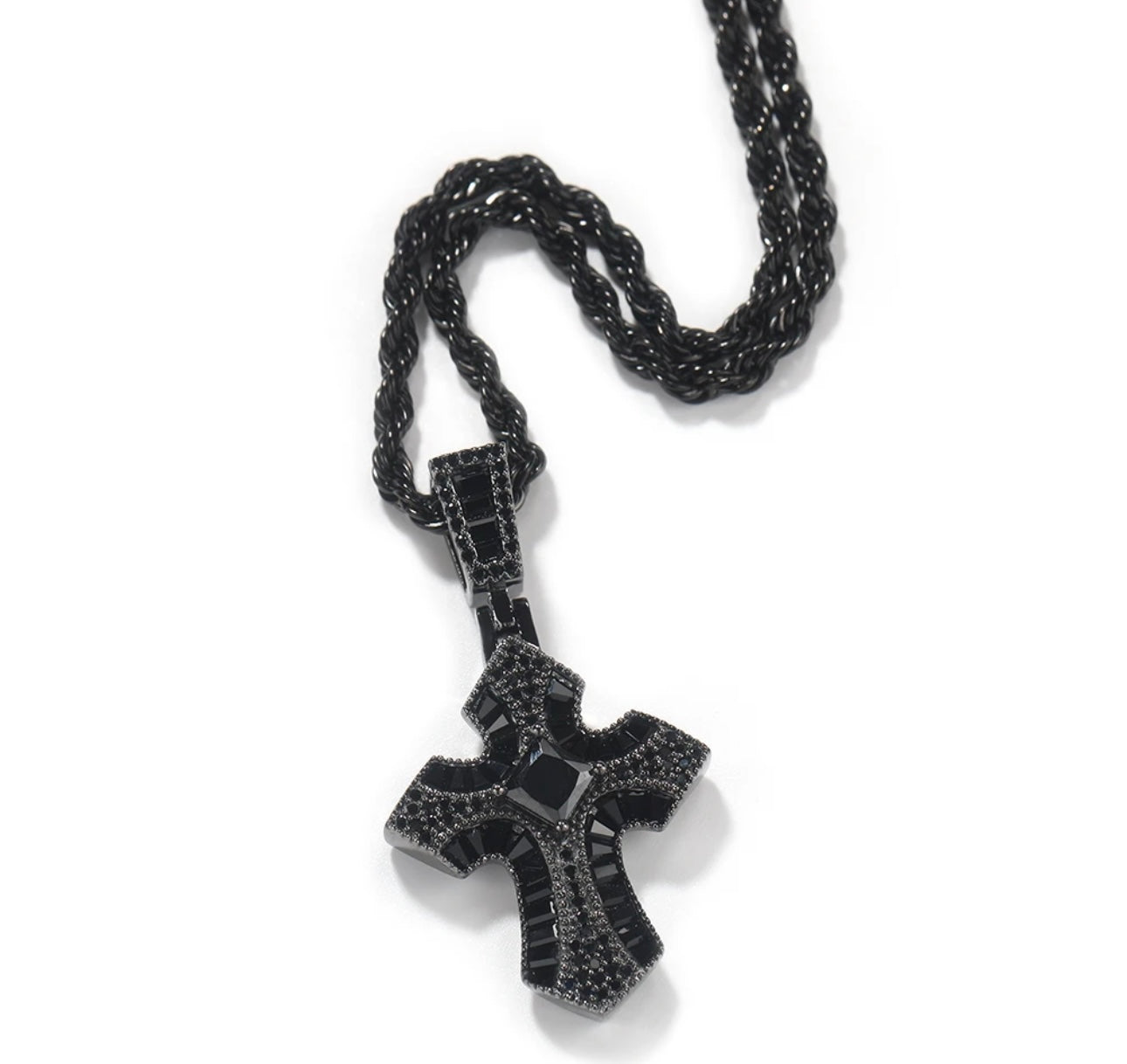 CRUX- 4.2 cm mini 3D cross pendant