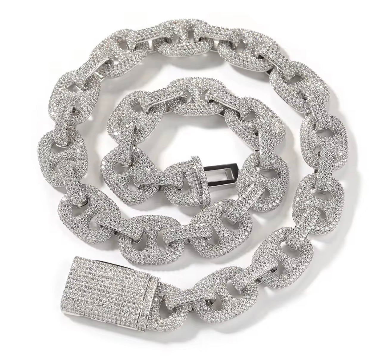 PESOS NO POUNDS- 16 mm Icy Coffee bean chain