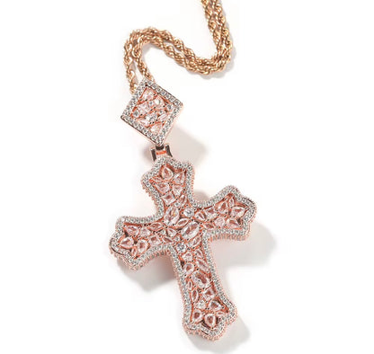 CROSS PATONCE- 8.1 cm Patonce cross pendant