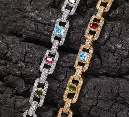 FIRE & ICE - 11 mm Icy Gemstone chain
