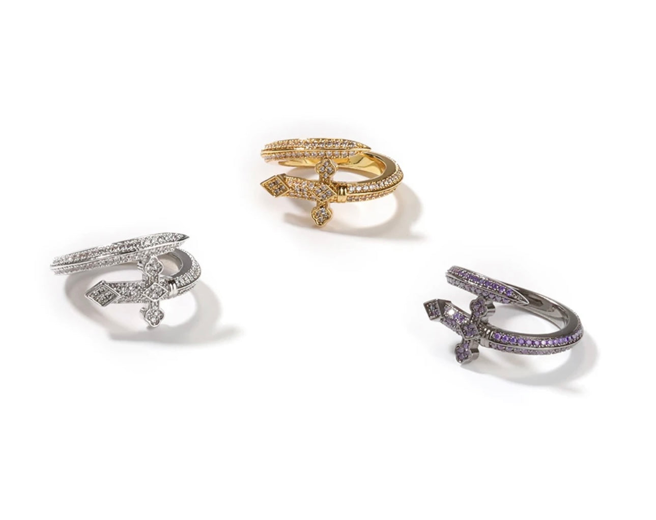 CROSS OVER- 3.5 mm Mini cross/ sword ring