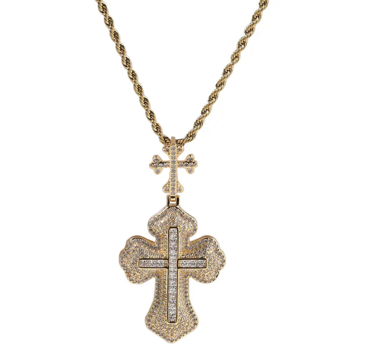 CROSS HOOK- 6.9 cm Cross hook pendant