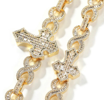 FIVE - 15 mm Infinity link cross cuban