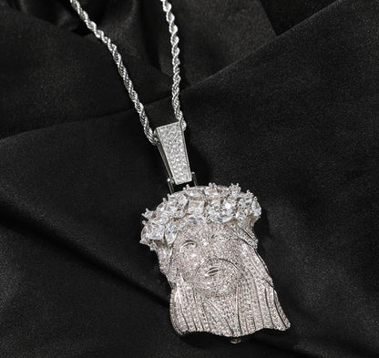 ZEUS - 8.1 cm Icy Jesus Pendant