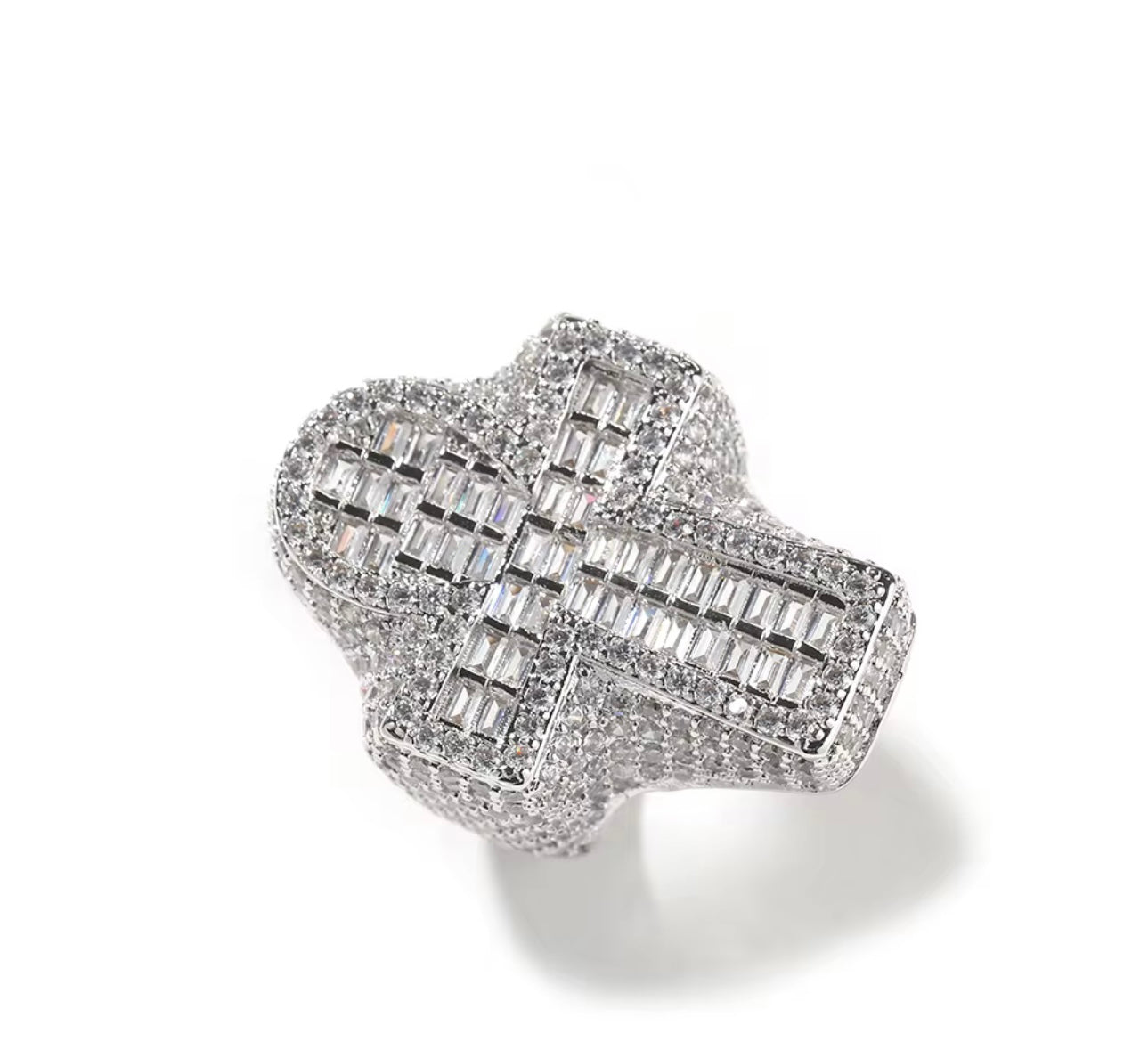 KEY OF LIFE- 33 mm Baguette Ankh ring