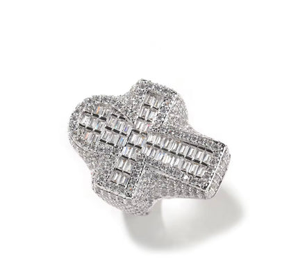 KEY OF LIFE- 33 mm Baguette Ankh ring