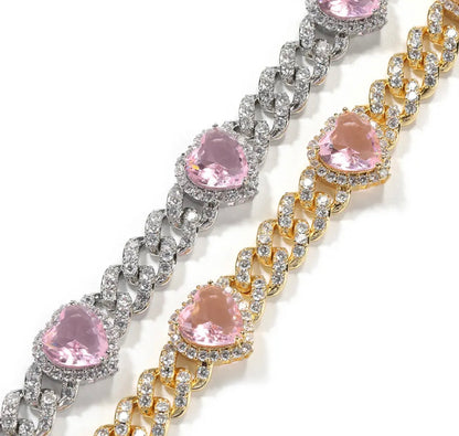 CHEDDAR - 9 mm Icy Heart Anklet