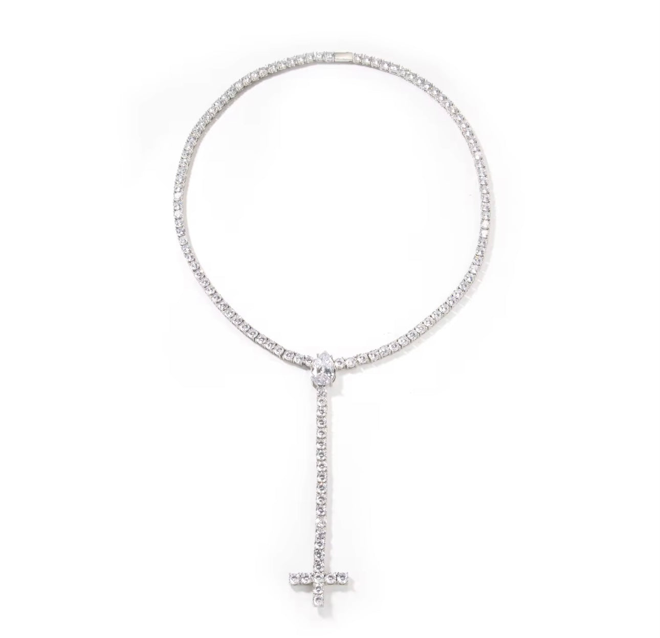 DROP DOWN - Tear drop tennis chain