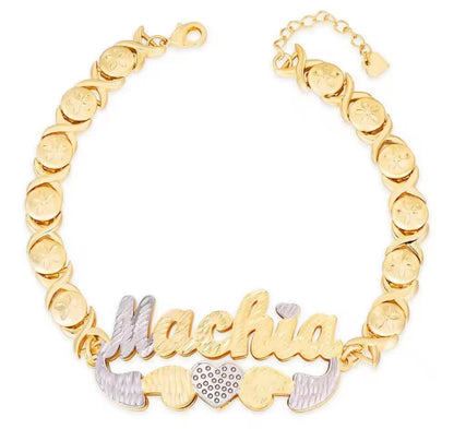 XOXO BRACELET/ ANKLET- 8 mm XOXO nameplate bracelet/ anklet