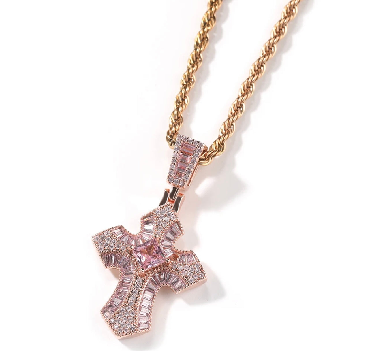 CRUX- 4.2 cm mini 3D cross pendant
