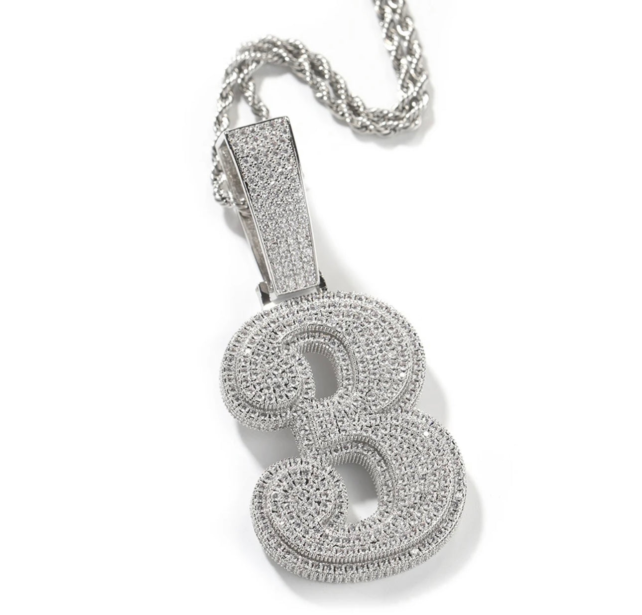 NUMERO- 8.2 cm Number pendant
